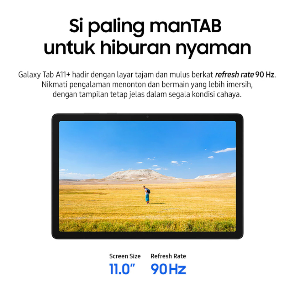 Jual Samsung Galaxy Tab A11+ 5G 6/128GB UHD 4K 11inch 90Hz, Dolby Atmos ...