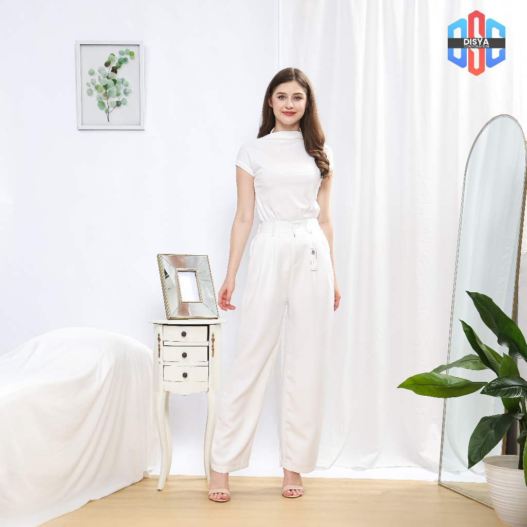 Celana Kulot Highwaist Wanita Celana Kulot Scuba Premium