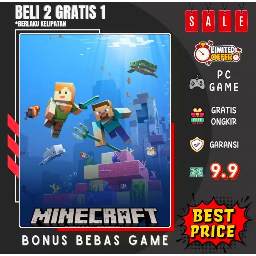 Jual MINECRAFT BEDROCK - GAME PC - GAME LAPTOP | Shopee Indonesia