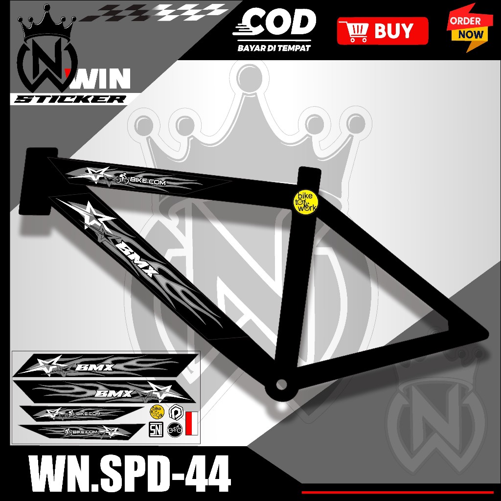 Jual STICKER STRIPING SEPEDA ALL BMX NEW LIST BINTANG API | Shopee ...