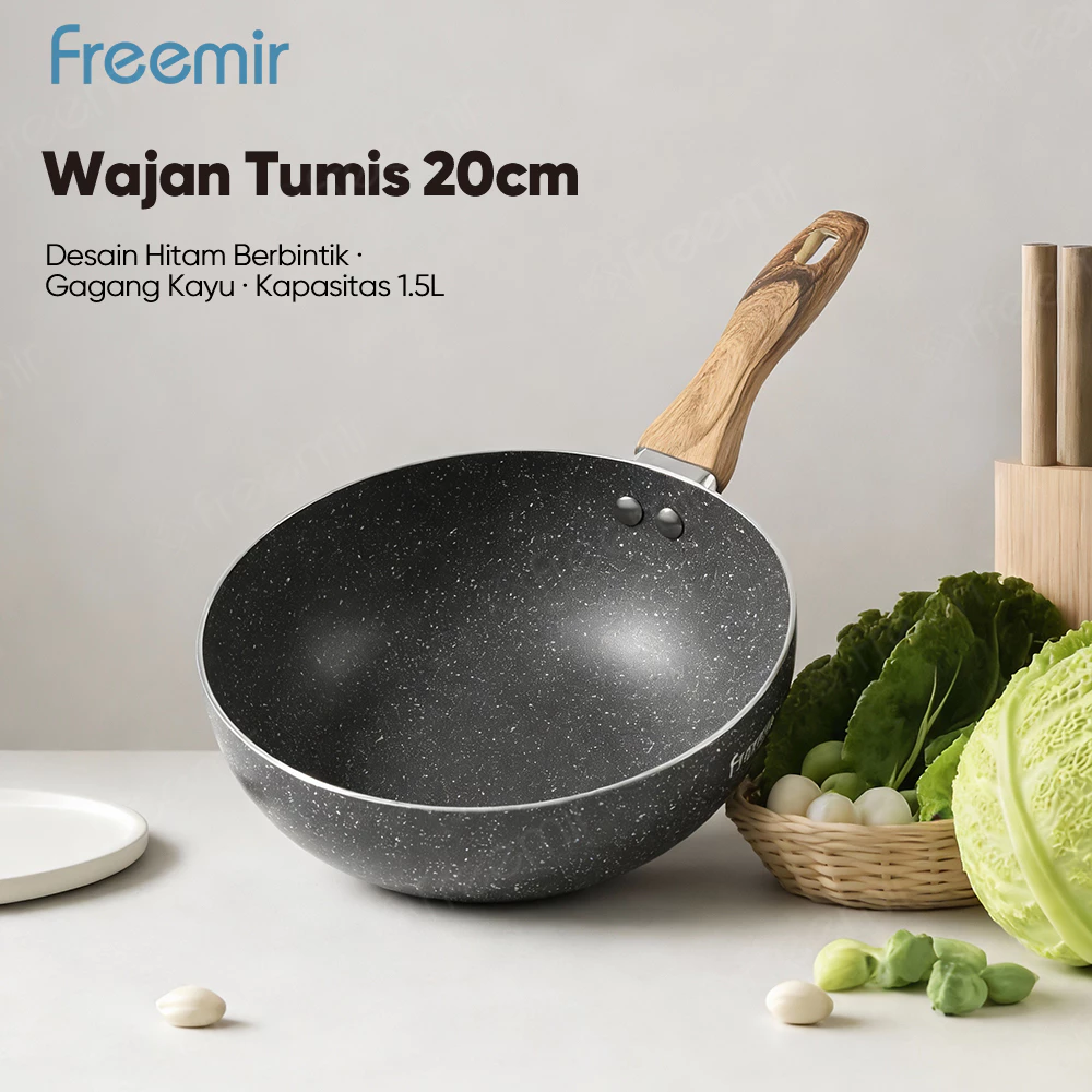 [OFFICIAL MALL] Freemir Aluminum Pan Anti Lengket 20cm