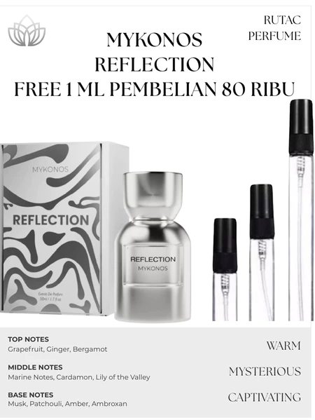 Decant Parfum Mykonos Reflection 2 Ml 5 Ml 10 Ml  | Tester Parfum | Parfum Pria Wanita + reflection-10ml