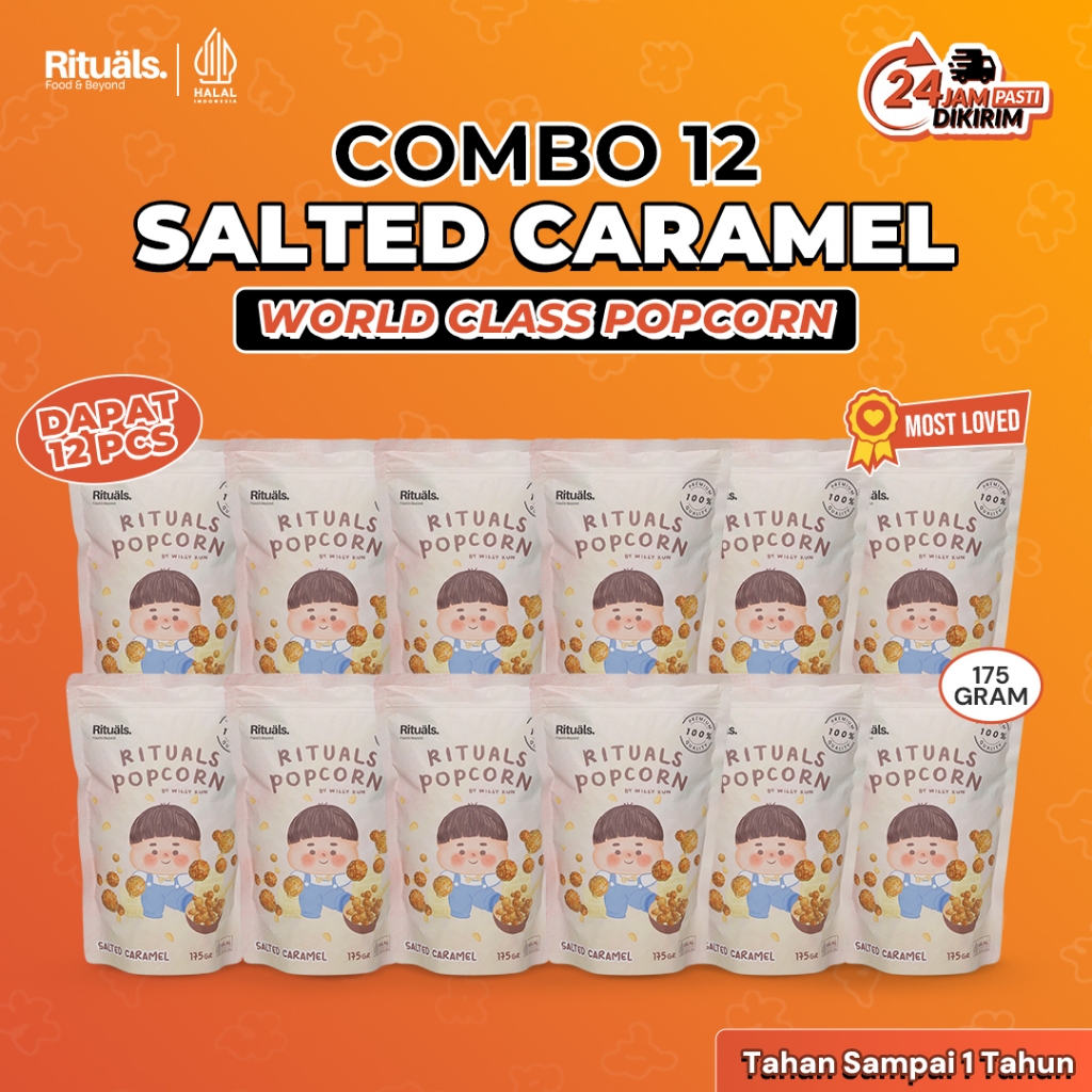 Jual Rituals Food [Combo Keluarga] 12 Bungkus Popcorn Ukuran Large ...
