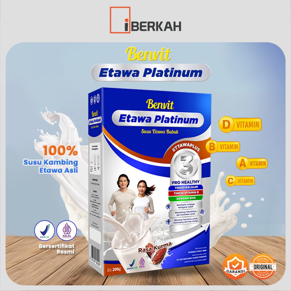 Jual Benvit Etawa Platinum || Rasa Kurma dan Rasa Ginseng + Jahe ...
