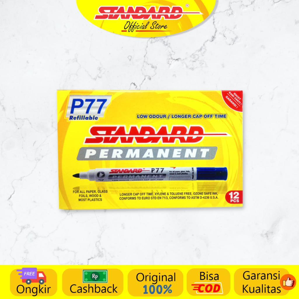 Standard - P77 Permanent Marker ( Spidol yang tidak bisa dihapus ) (6)