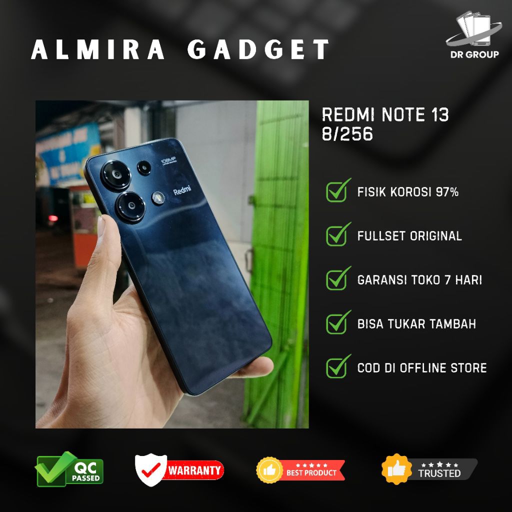 Jual Redmi Note 13 4G | Ram 8Gb Internal 256Gb | Resmi , Fullset dan ...
