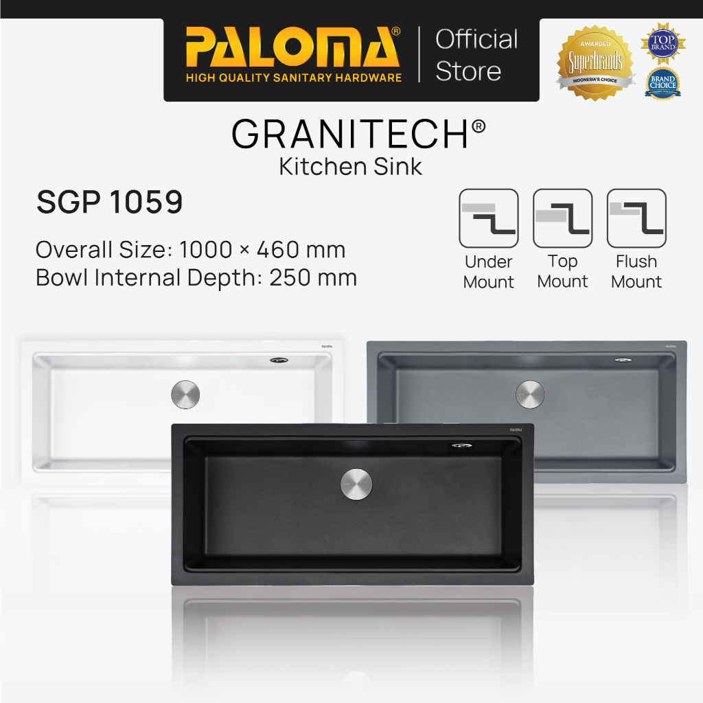 Jual PALOMA SGP 1059 Kitchen Sink Bak Cuci Piring Dapur Granitech 1 ...