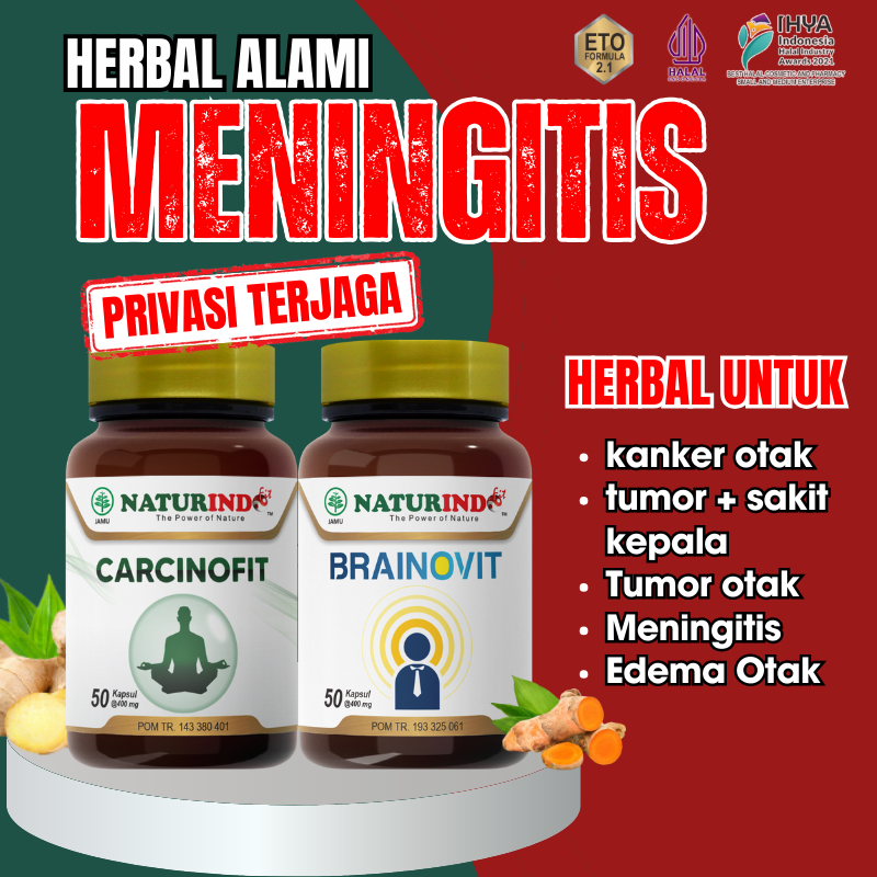 Obat Herbal Kanker RADANG SELAPUT OTAK MENINGITIS Tumor Jinak Kangker Saraf Edema Otak Sakit Kepala Carcinofit Naturindo Paling Ampuh