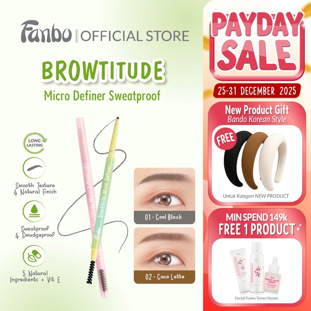 Jual (FREE BANDO!) - Fanbo Browtitude Micro Definer Eyebrow Matic ...