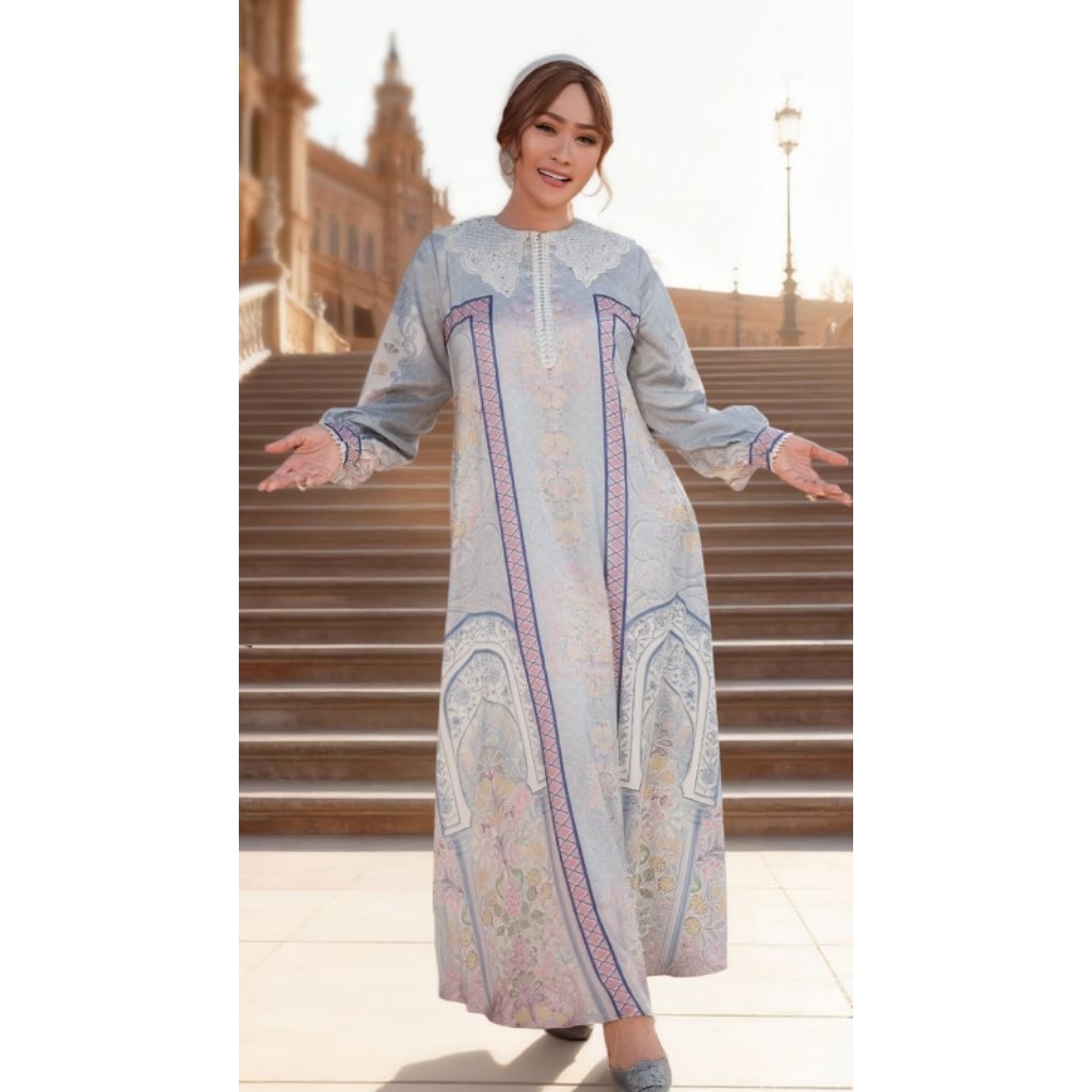 Jual MANDJHA Valerina Dress Raya By IVAN GUNAWAN - Busana Muslim Modest ...