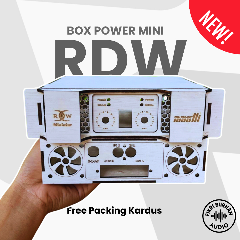 Jual BOX POWER MINI RDW| Box Ampli Mini Triplek 3mm Laser Cut Presisi ...