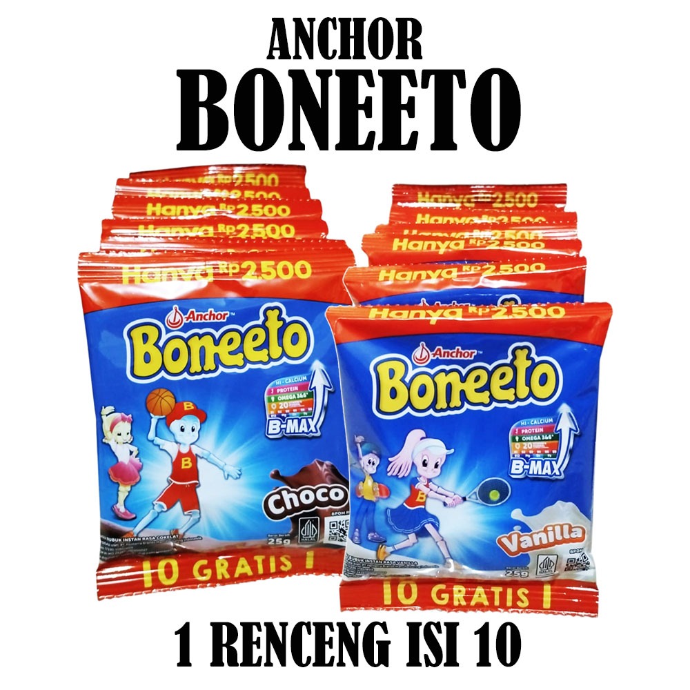 Jual ANCHOR BONEETO SUSU BUBUK RENCENG ISI 10 | Shopee Indonesia