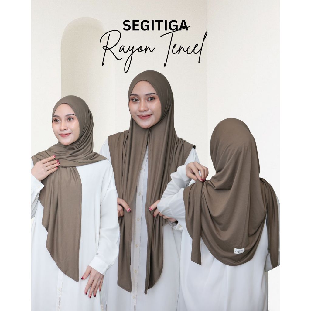 Adiezca Terlaris 2026 Hijab Segitiga Instan Oval Rayon Cooltech Airflow Kerudung Oval Wanita Muslim Premium