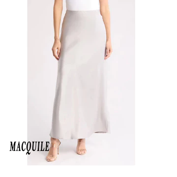 Sam Obisanya Skirt Satin Skirt Maxi Rok Satin