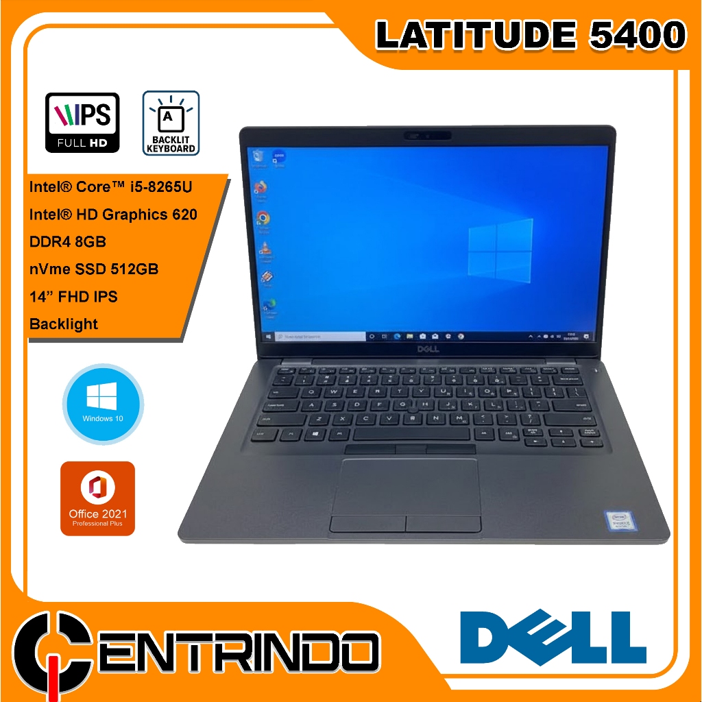 Jual Laptop Dell Latitude Core i5 Gen 8 / 8GB / nVme 256GB / 14