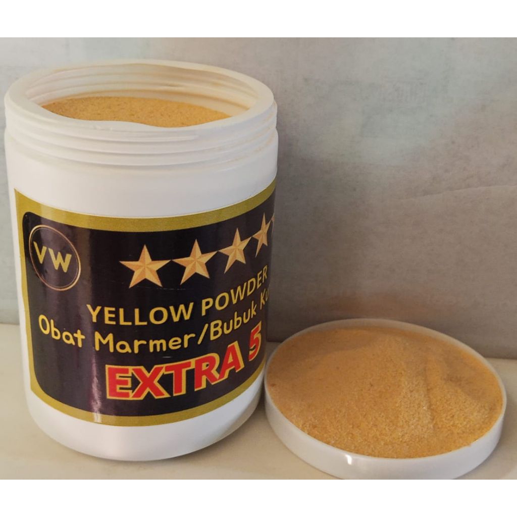 Jual Serbuk yellow powder extra 5 /pengkilap marmer granit | Shopee ...