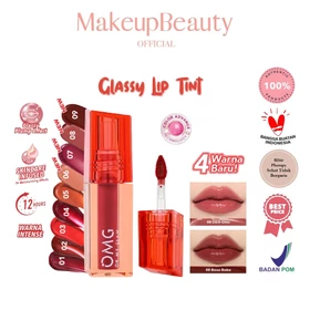 OMG OH MY GLAM Glassy Lip Tint 2g Lip Tint Warna Intense Tahan 12 Jam