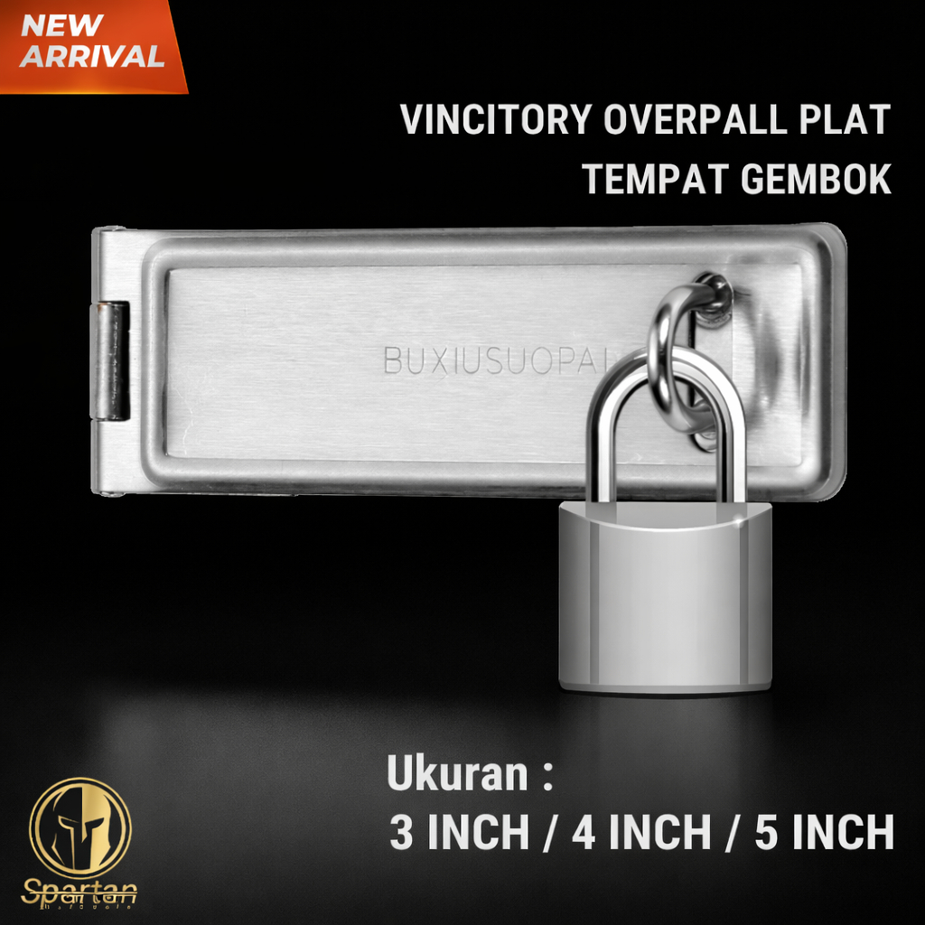 Jual Overpal Plat Tempat Gembok Stainless Grendel Kunci Pintu Over Pal ...