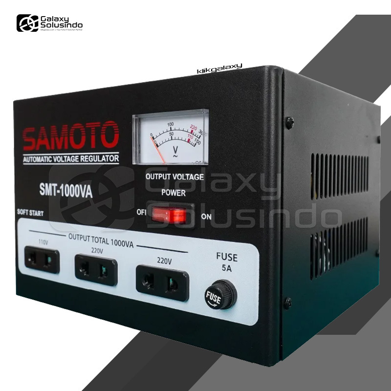 Jual SAMOTO SMT-1000VA - 1000 VA Stavolt Stabilizer | Shopee Indonesia