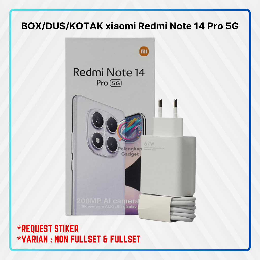 Jual BOX/DUS/KOTAK For xiaomi Redmi Note 14 Pro 5G | Shopee Indonesia