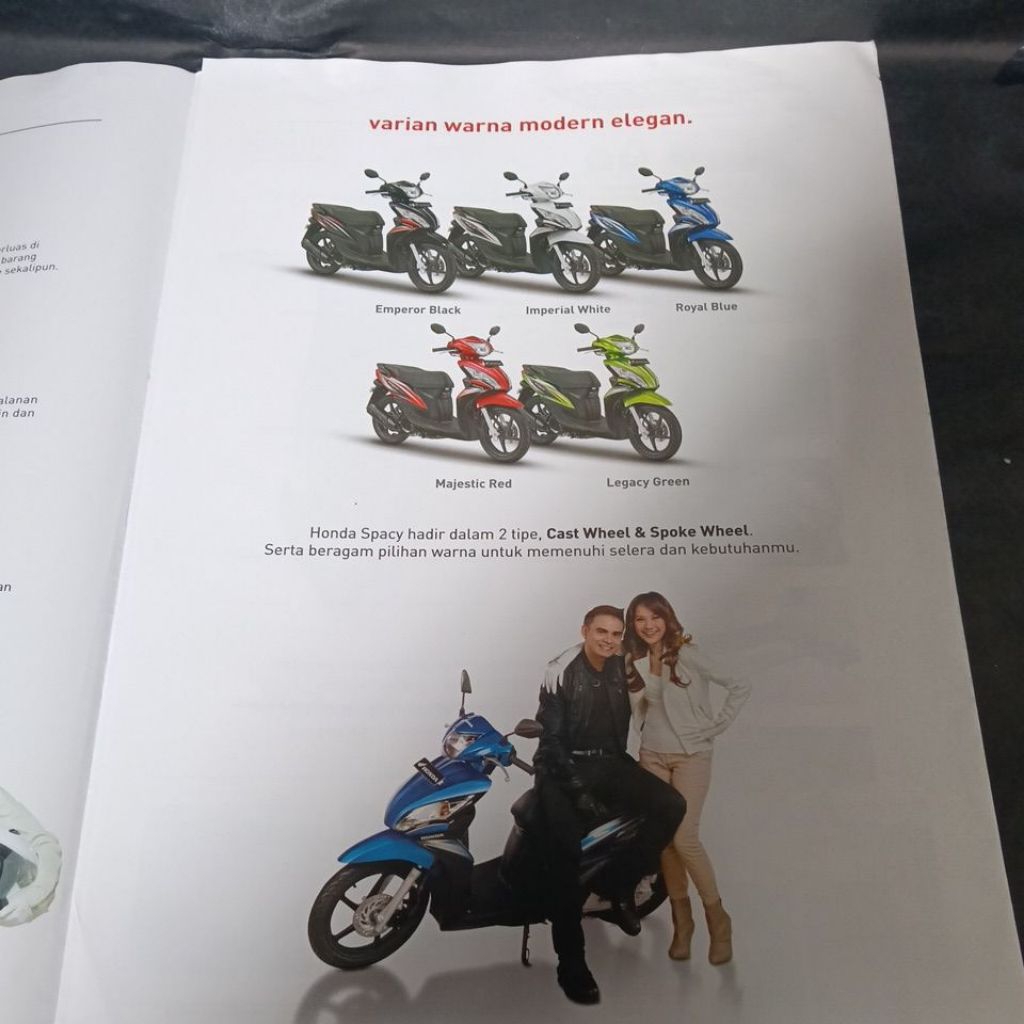 Jual poster brosur leaflet katalog honda spacy helm in AT | Shopee ...