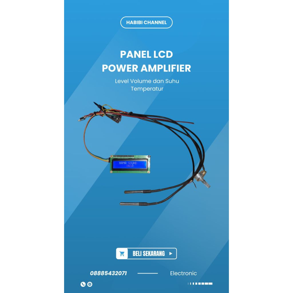 Jual PANEL LCD POWER AMPLI SUHU DAN LEVEL MODEL BUILD UP | Shopee Indonesia