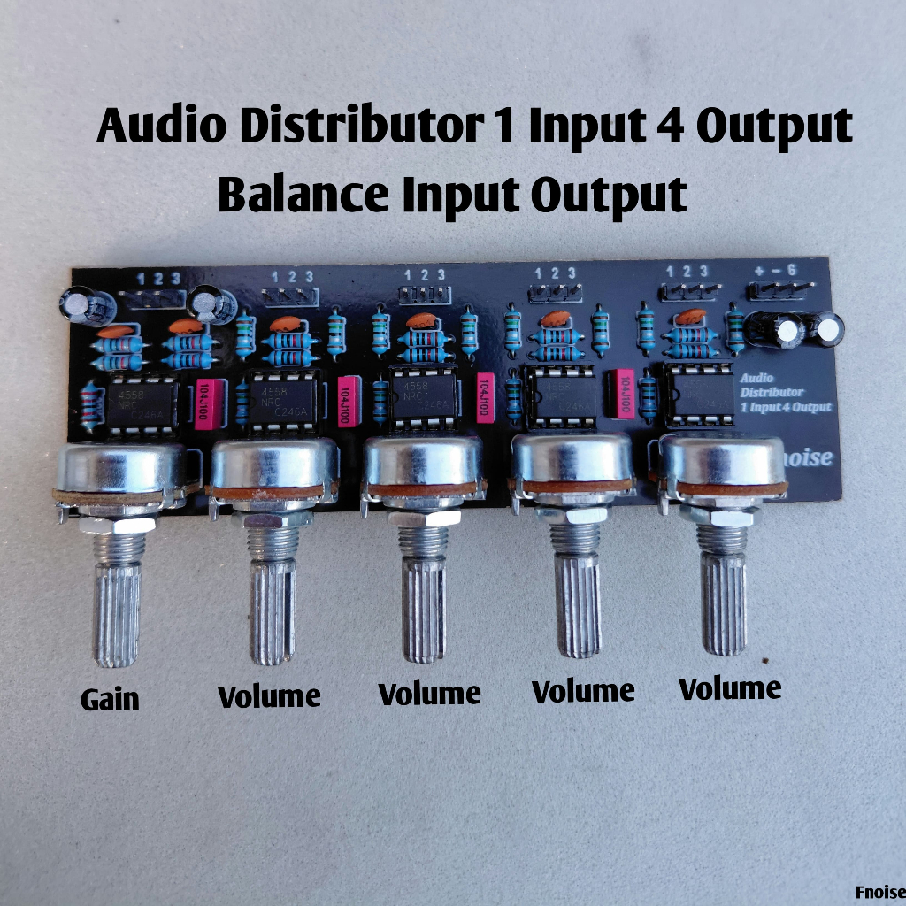 Jual Kit Audio Distributor 1 Input 4 Output | Shopee Indonesia