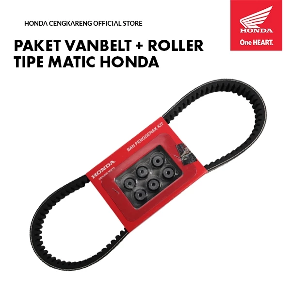 Paket Vanbelt + Roller Motor Honda Original – BeAT, Scoopy, Genio, Vario - Sepeda Motor