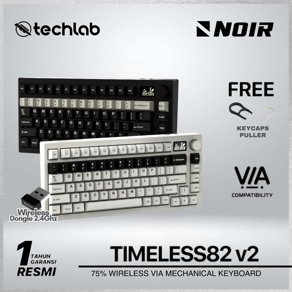 Jual Noir Timeless82 V2 / Timeless 82 Wireless Mechanical Keyboard ...