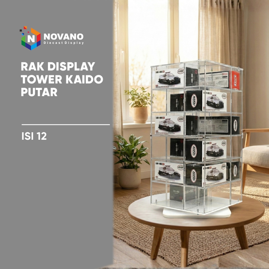Jual Rak Tower Display Kaido Akrilik isi 24 Rangkai Sendiri | Shopee ...