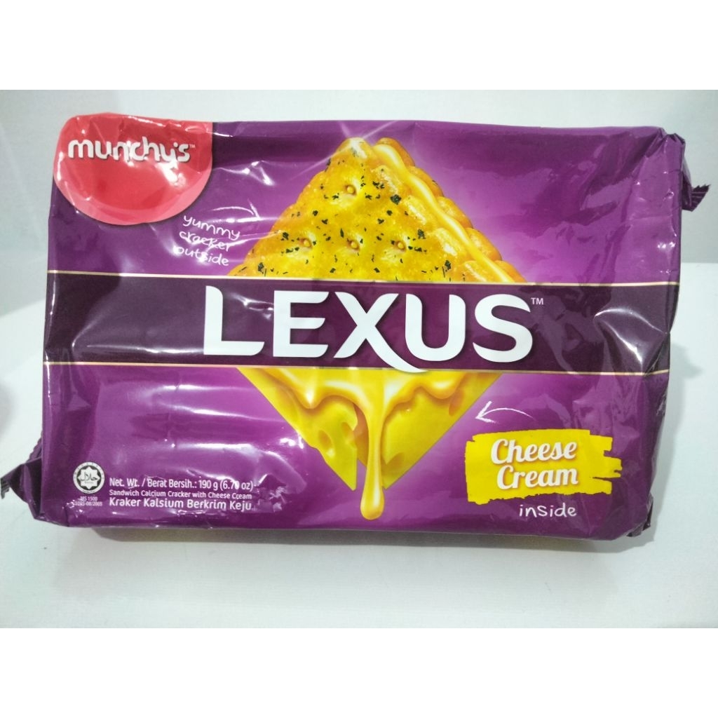 Jual MUNCHY’S LEXUS Cheese Cream – Kraker Kalsium Berkrim Keju (190g ...