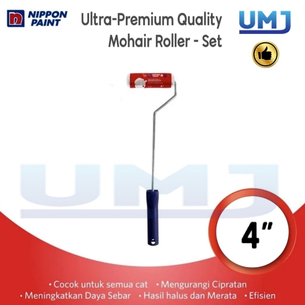 Jual Kuas Mohair Ultra Premium Roller/Kuas Kapal satu set,NIPPON PAINT ...