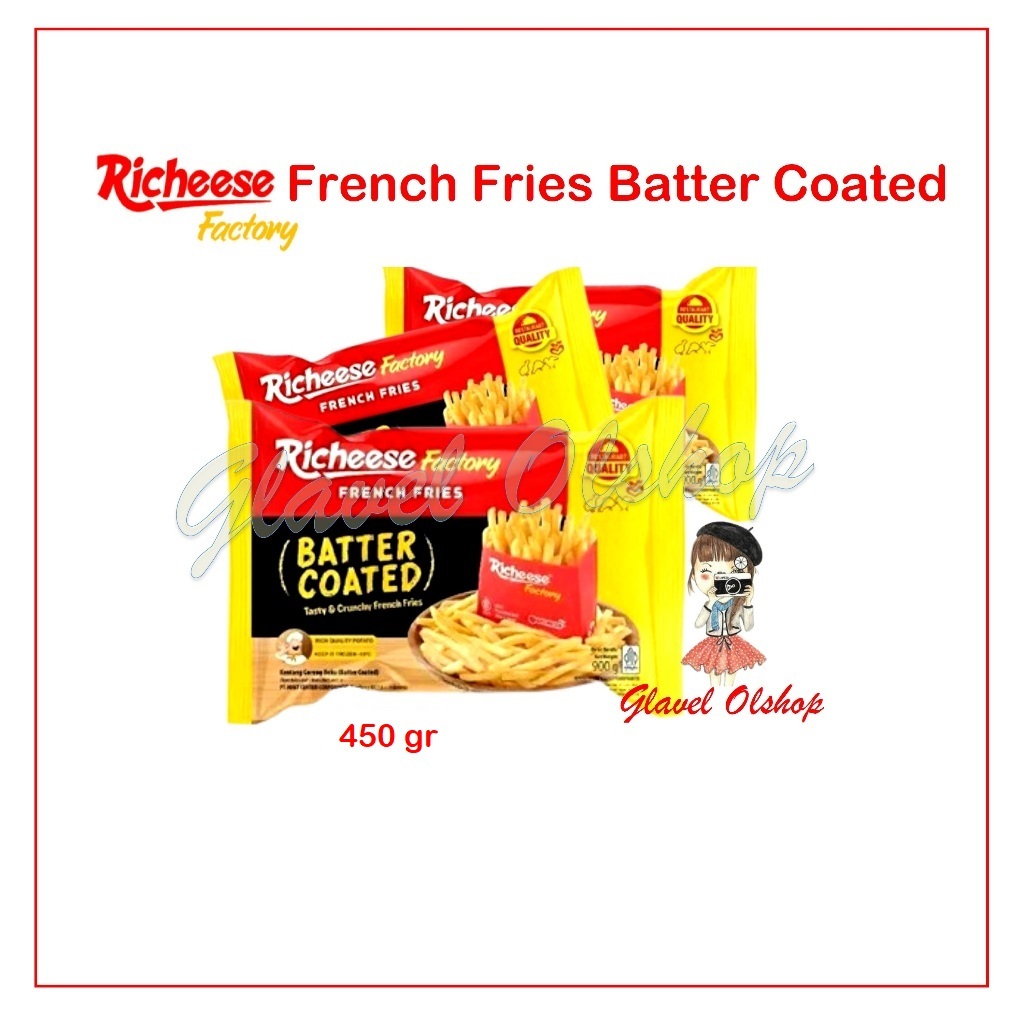 Jual RICHEESE FACTORY FRENCH FRIES BATTER COATED / KENTANG GORENG 450GR ...