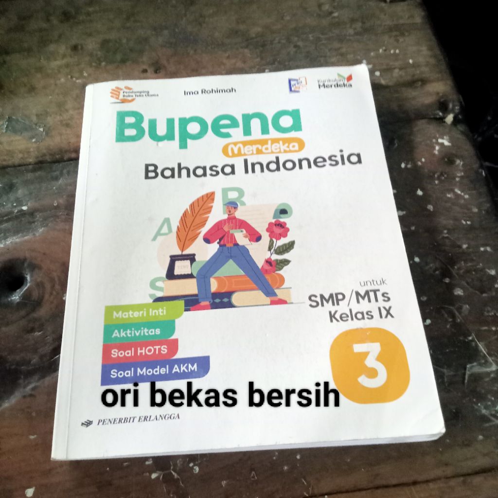 Jual BUPENA Merdeka Bahasa Indonesia untuk SMP/MTs Kelas IX 9 kurikulum ...