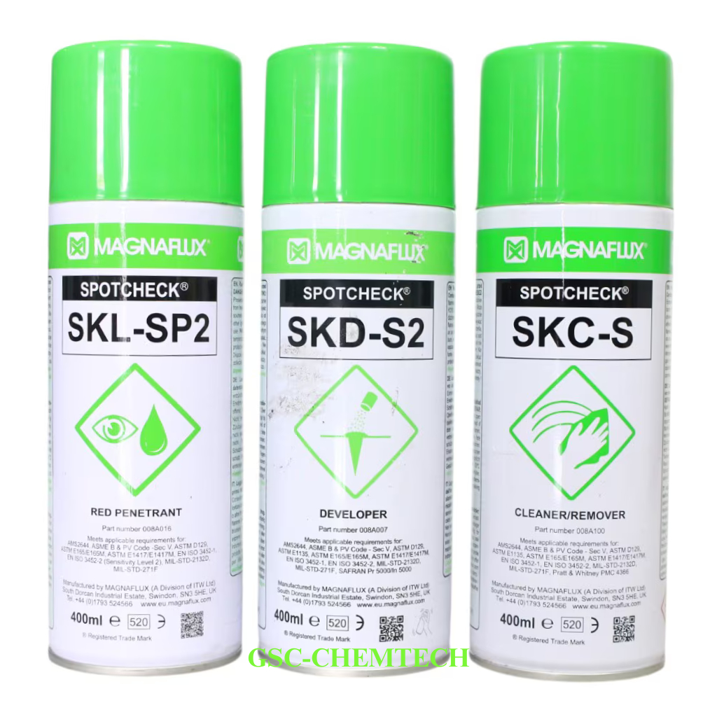 Jual Magnaflux Spotcheck Cleaner, Developer & Red Penetrant (400ML ...