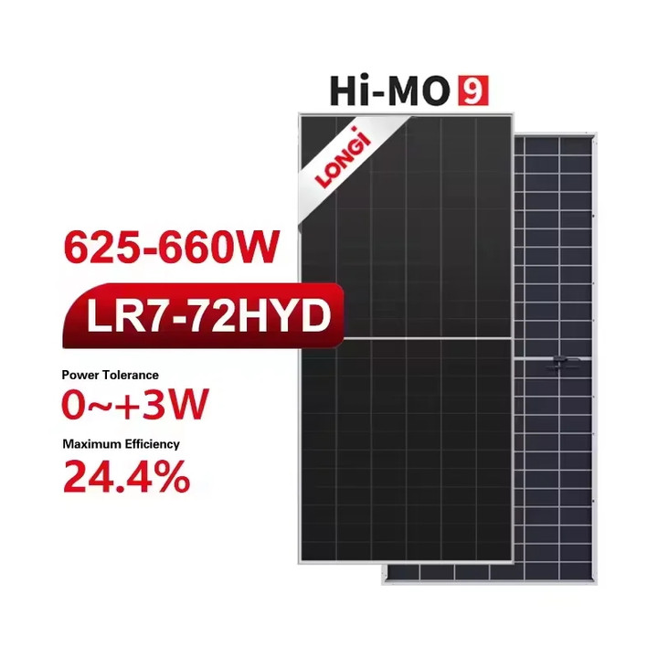 Panel Surya 650Wp Bifacial Panel Surya 650Wp Bifacial Include Packing Kayu Longi