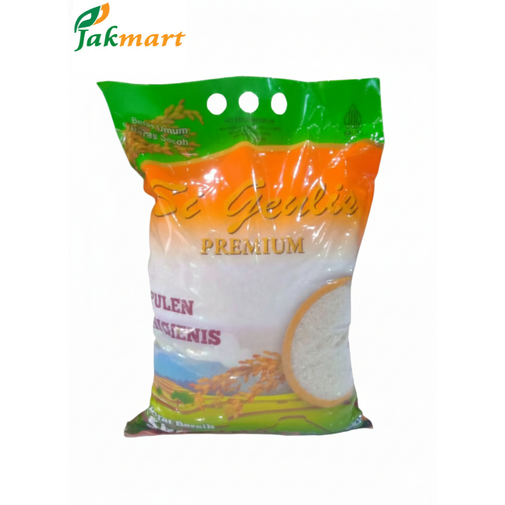 Jual SI GEULIS Beras Premium 5kg Rasa Pulen Wangi Putih Tanpa Pengawet ...