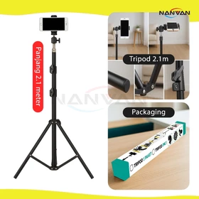 NANVAN Tripod Holder HP Kamera Tinggi 2.1M – Stand Live Streaming Rekam Video Foto