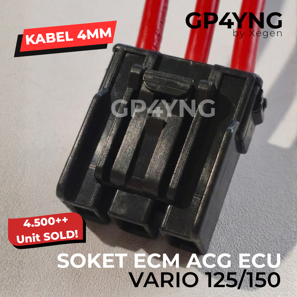 Jual SOKET ECU ECM ACG PIN 3, VARIO 125/150 2018- 2019 ADV 150, PCX 150 ...
