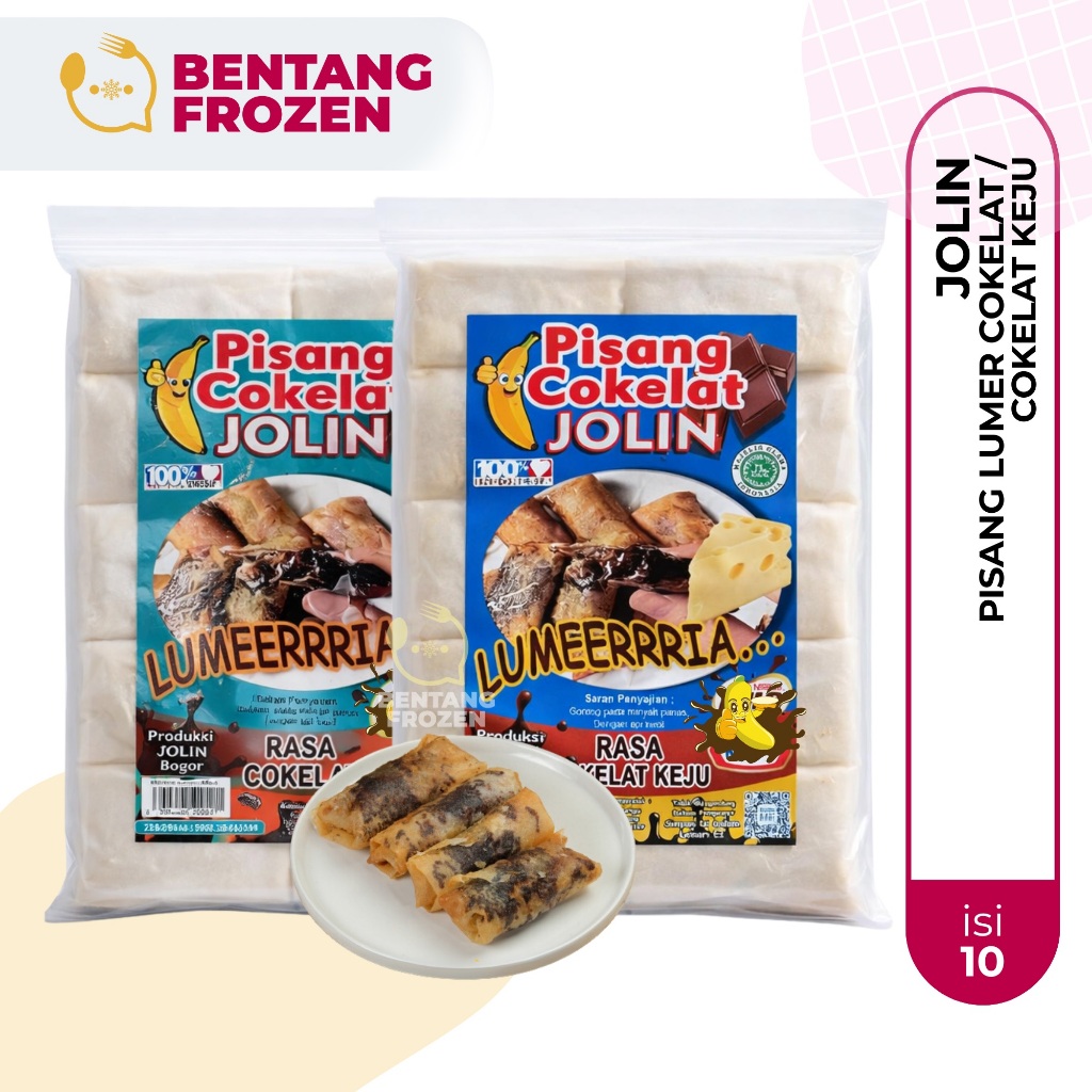 Jual Jolin Pisang Lumer Cokelat / Pisang Lumer Cokelat Keju / Piscok ...