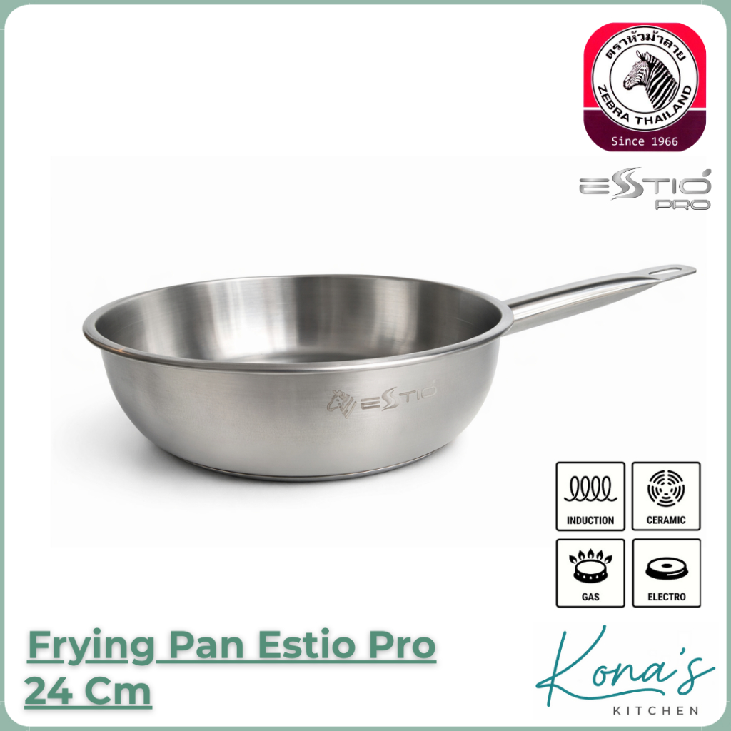 Jual Zebra Frying Pan Estio Pro 24 Cm (175091) / Panci Masak Stainless ...
