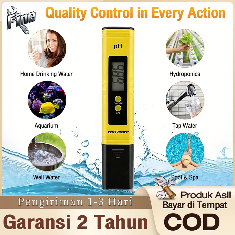 Jual Taffware Alat Ukur Uji PH Meter Digital Air Minum Akuarium Tester ...