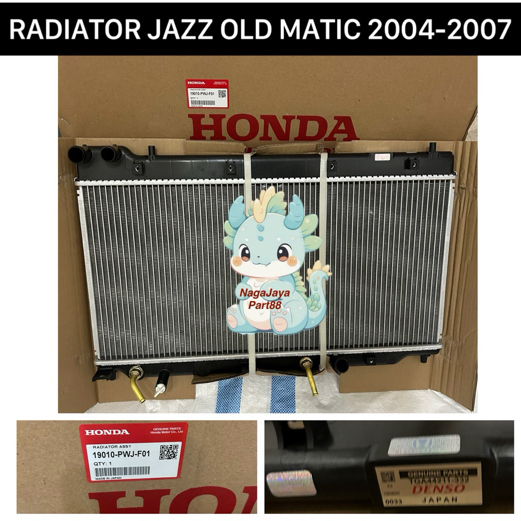 Jual RADIATOR ASSY HONDA JAZZ OLD MATIC GD3 ASLI ORIGINAL DENSO JAPAN ...
