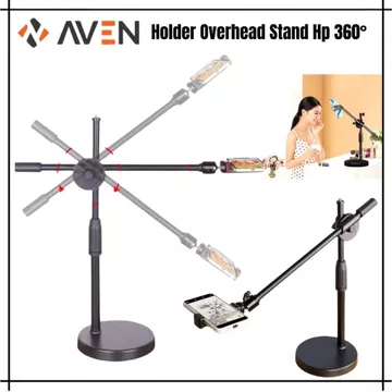 Holder Overhead Stand Hp Holder Overhead Stand Tripod HP Ringlight Kamera Stand Holder Meja