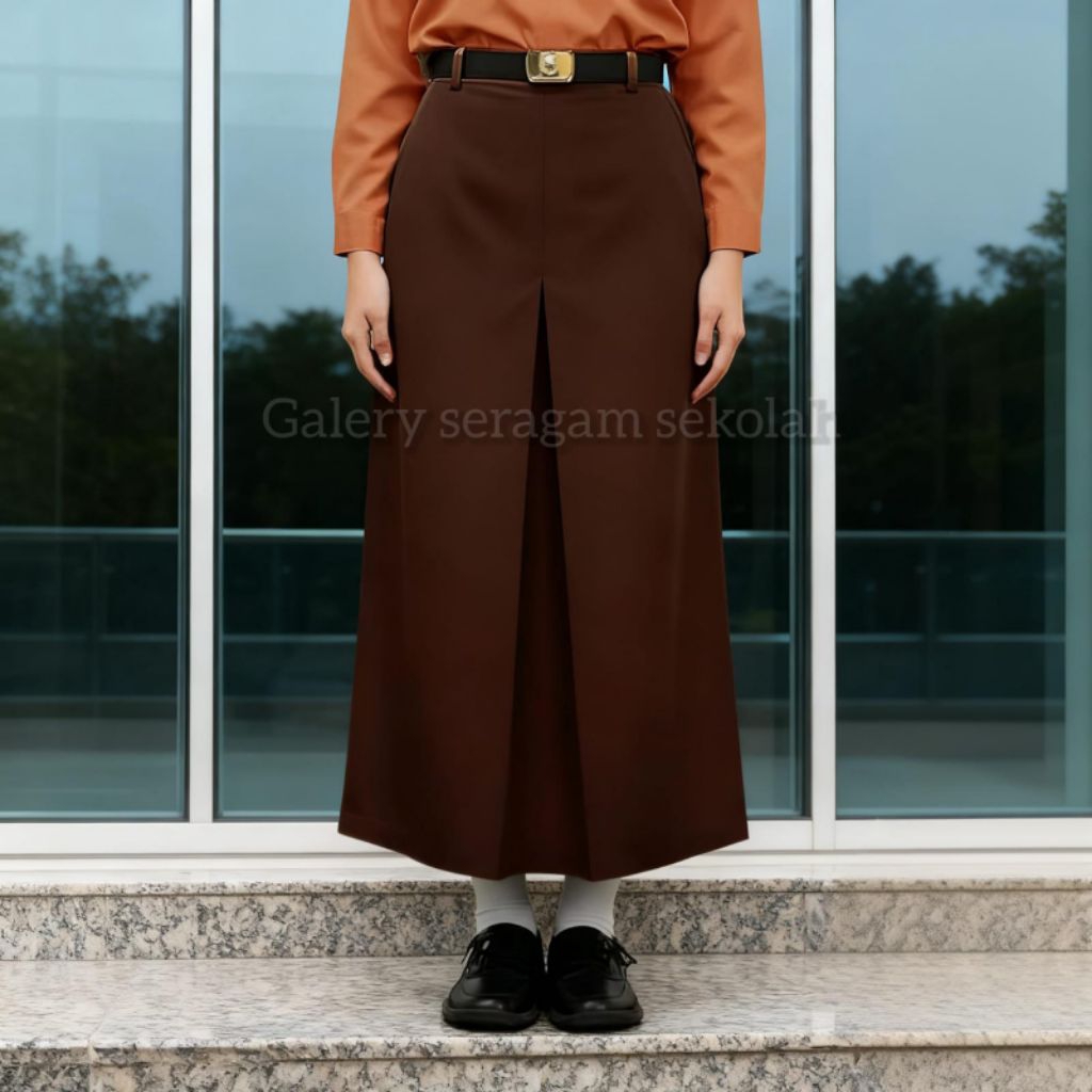 Jual Rok pramuka panjang span belah satu SMA/SMK size S-L6 seragam ...