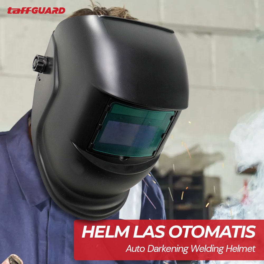 Jual Helm Las Otomatis Auto Darkening Welding Helmet- OMOT9DBK - Black ...