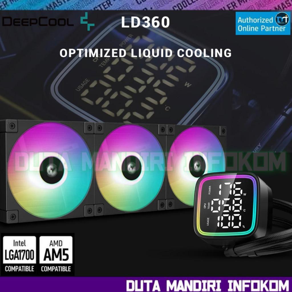 Jual Deepcool LD240 LD360 - ARGB AIO Liquid CPU Cooler with LCD Display ...