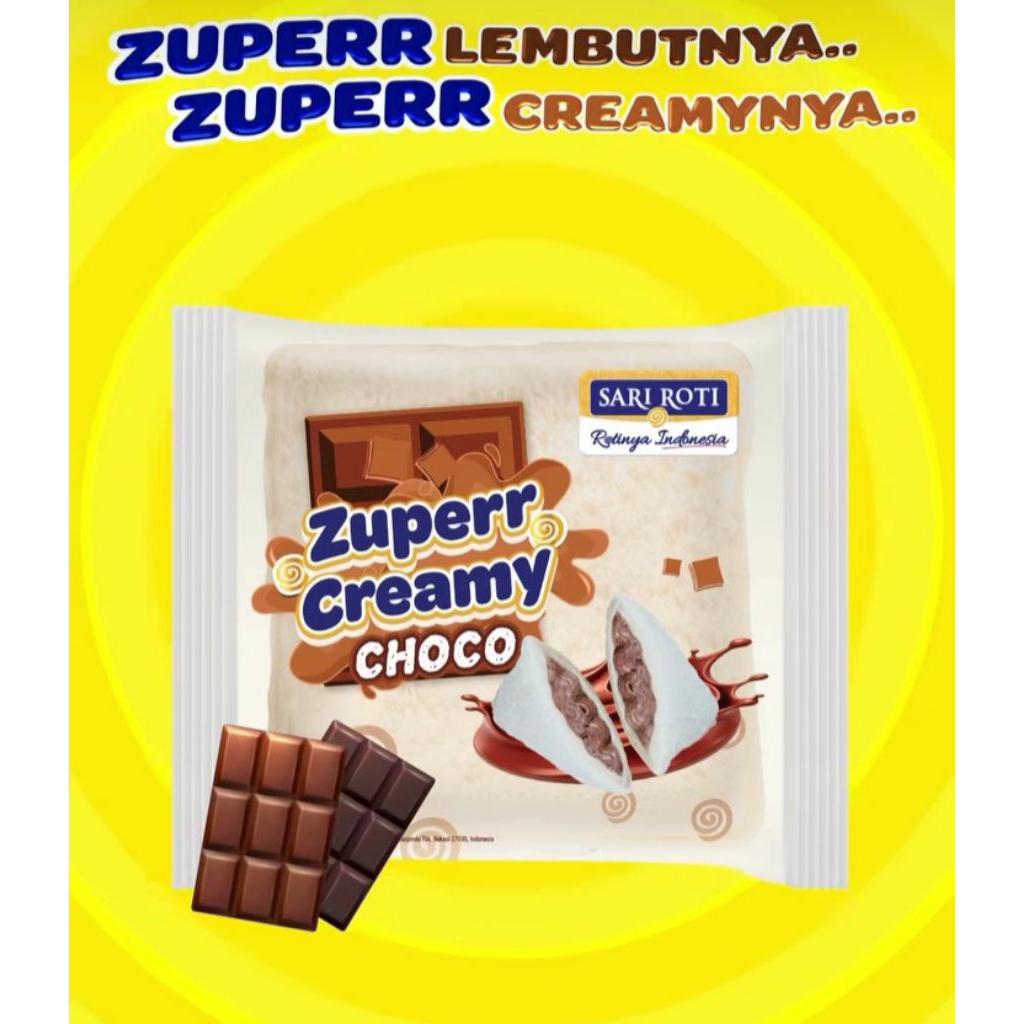 Jual Roti Sandwich Zupper Choco / Krim Cokelat #SariRoti | Shopee Indonesia