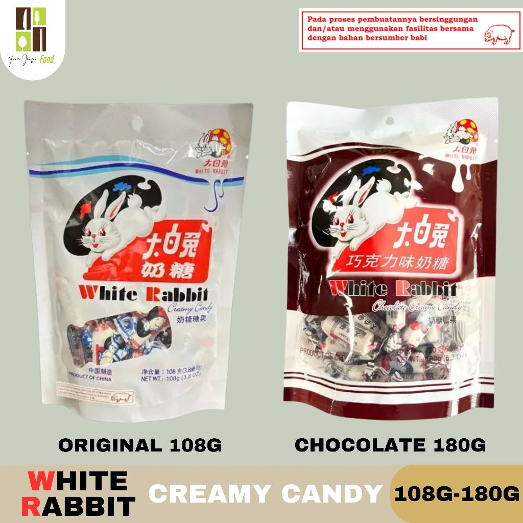 Jual White Rabbit Creamy Candy 108g-180g / Permen Susu Krim / Rasa ...