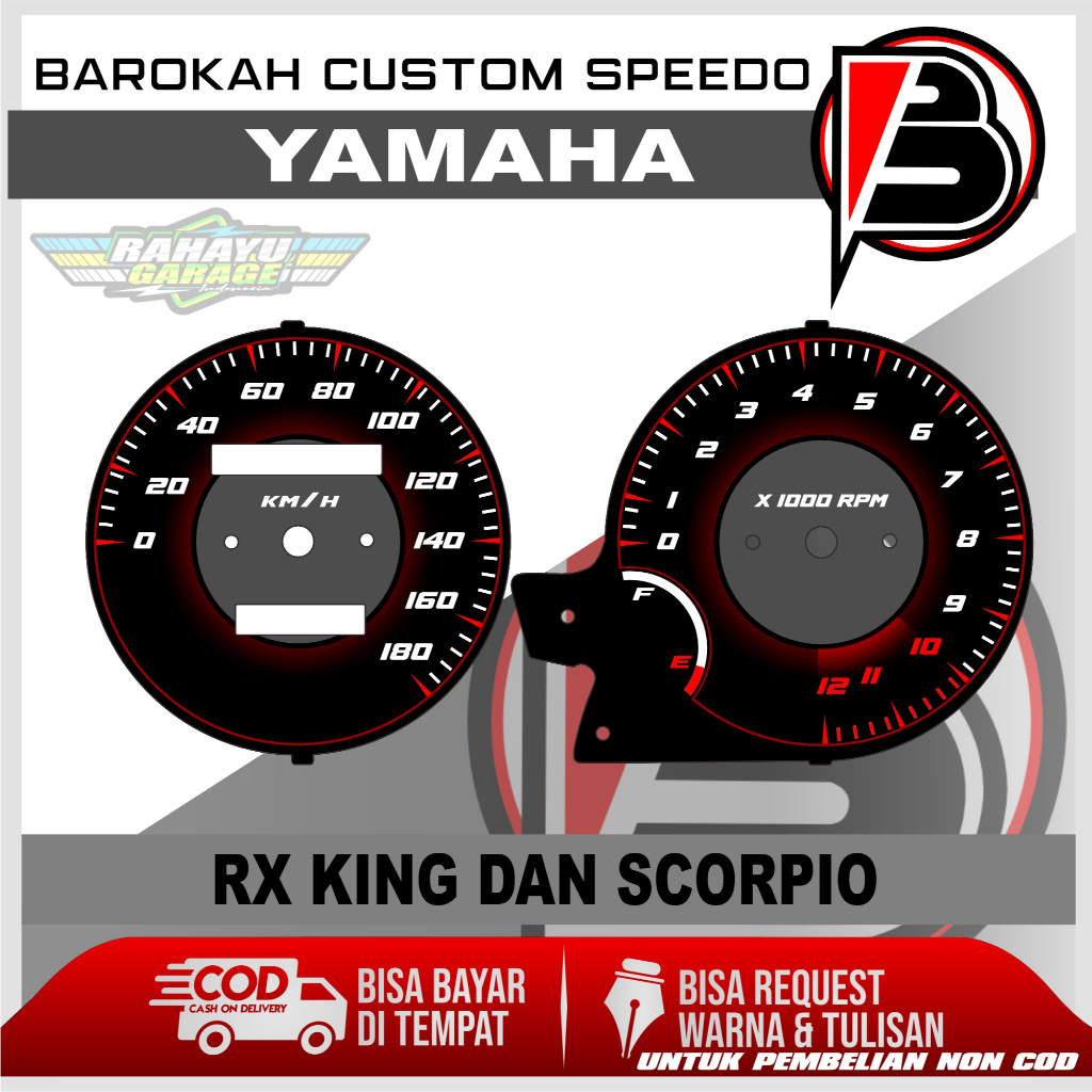 Jual PAPAN SPEEDOMETER CUSTOM YAMAHA RX KING | Shopee Indonesia